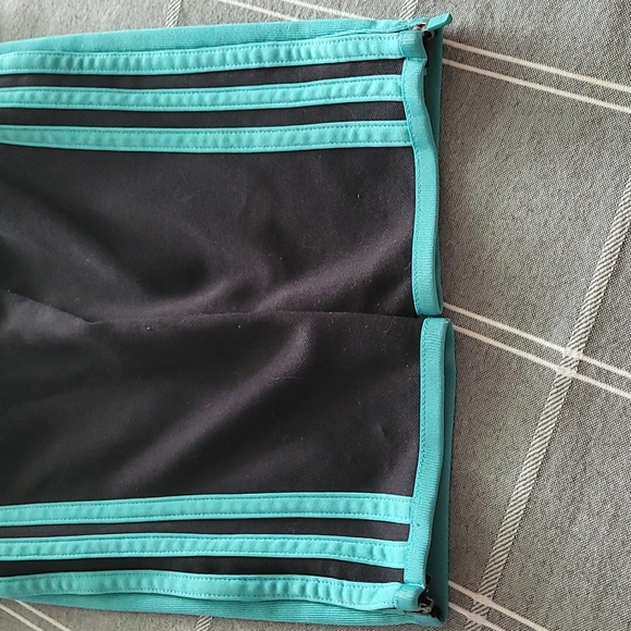 Adidas Womens trackpaints turquoise stripe size S - Picture 6 of 6